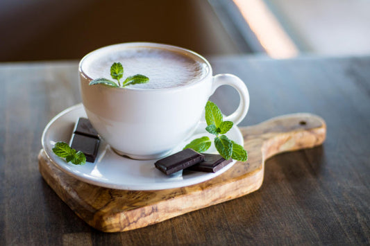peppermint tea latte