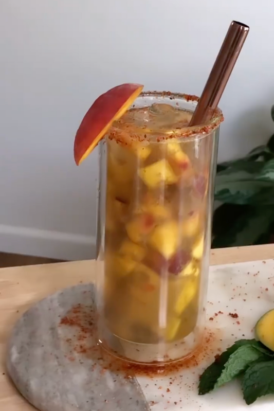 Tropical Pineapple Sparkling Refresher + Peach Thai Tea Recipe