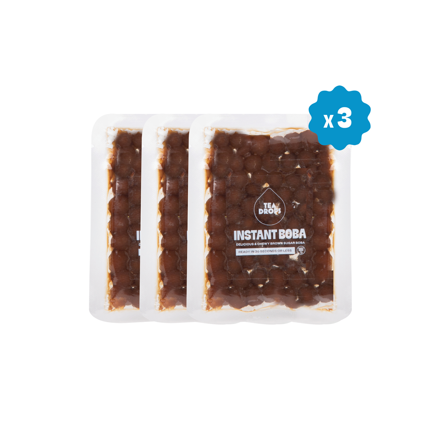 Brown Sugar Instant Boba Pearls - 3 Pack