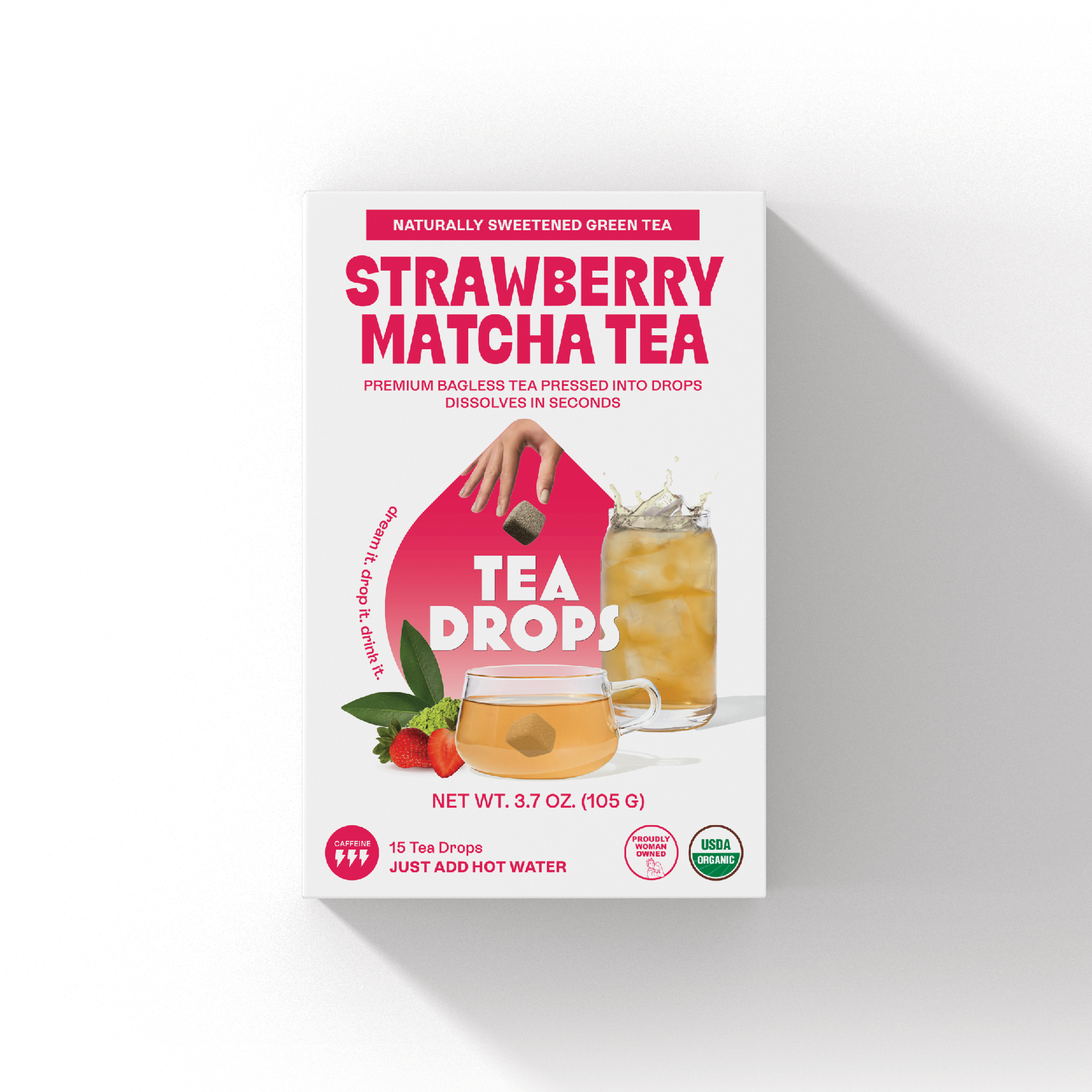 Strawberry Matcha Tea 15ct – Tea Drops